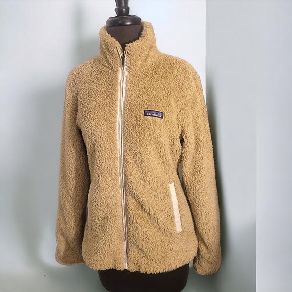 Patagonia fleece jacket tan size womans small - Picture 3 of 8